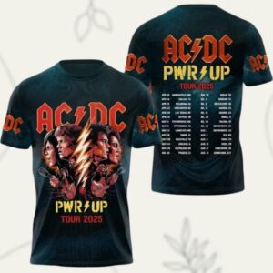 AC-DC Power Up Tour 2025 Shirt, Rock Music Shirt, Music Tour 2025 Shirt, Pwr Up 2025 Tshirt, Music Band Shirt, AC-DC Gift Fan