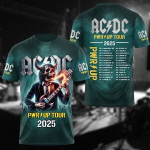 AC-DC Band Tshirt, The Evolution Of Rock Unisex Tee, Rock Love Fan Gift, Music World Tour 2025 Shirt, AC-DC Love Woman Shirt, Gift For Fa