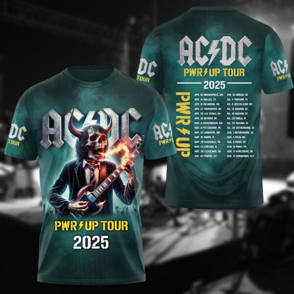 AC-DC Band Tshirt, The Evolution Of Rock Unisex Tee, Rock Love Fan Gift, Music World Tour 2025 Shirt, AC-DC Love Woman Shirt, Gift For Fa