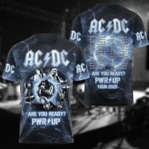 AC-DC Power Up 2025 Tshirt, Are You Ready Pwr Up Unisex Shirt, Music Lover Shirt For Women, Pwr Up Tour Gift For Fan, Rock Music Tshirt