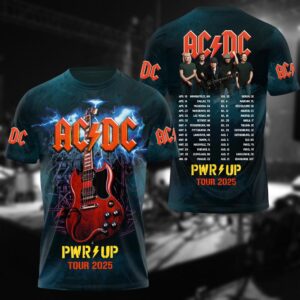 AC-DC Band 2025 Shirt, Pwr Up Shirt For Her, The Evolution Of Rock Unisex Tee, Music Lover Shirt Men, Concert Merch Shirt, Gift For AC-DC