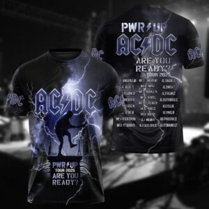 AC-DC Are You Ready Pwr Up Shirt, Highway To Hell 79 3d Tshirt, Rock Music Tshirt, Music World Tour Tee, Rock Legends Tee, Gift For Fan