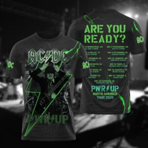 AC-DC Power Up 2025 Tshirt, Music Lover Shirt Men, The Evolution Of Rock Unisex Tee, Rock Music Tshirt, Vintage Band Tee, Gift For Fan