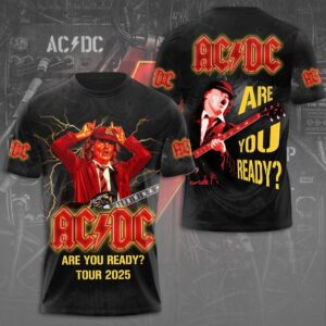 AC-DC Are You Ready Tour 2025 Shirt, Rock N Roll Tshirt, Music Band Shirts For Fan, Pwr Up Tour Shirt, AC-DC Merch, Music Lover Shirt