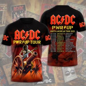 AC-DC Pwr Tour Shirt, AC-DC Rock Band Shirt, Concert 2025 Shirts For Fans, Rock And Roll Tshirt, Music Tour Tee, AC-DC Band Love Shirt