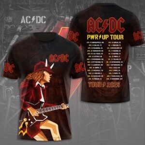 AC-DC Tour 2025 Shirt, AC-DC Music Band Shirt, Rock And Roll Shirt, Pwr Up World Tour Tshirt, AC-DC Shirt For Fans, Music Love Tee For Men