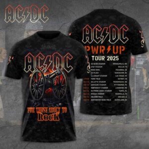 AC-DC Rock Band Shirt, AC-DC Tour 2025 Shirt, Rock And Roll Shirt, Pwr Up World Tour Tshirt, AC-DC Shirt For Fans, Music Love Gifts