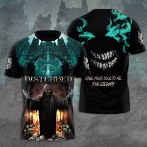 Disturbed The Sickness 25th Anniversary Tour 2025 3D T-Shirt !! HOT !! ALL SIZE