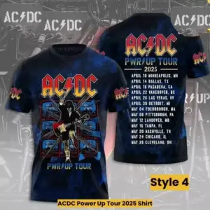 AC-DC Power Up Tour 2025 3D Shirt All Size Rock Music  3d S-5XL ii1074