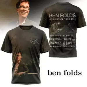 Ben Folds Orchestra Tour 2025 Signature 3D T-Shirt