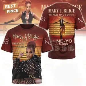Mary J. Blige The For My Fans Tour 2025 3D T-Shirt