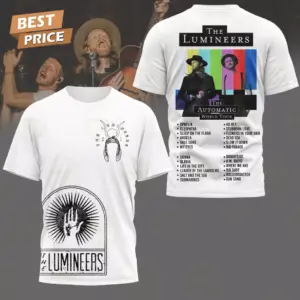 The Lumineers The Automatic World Tour 2025 T-Shirt 3D–White