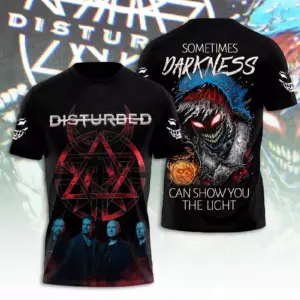 Disturbed The Sickness 25th Anniversary Tour 2025 3D T-Shirt !! HOT !! ALL SIZE