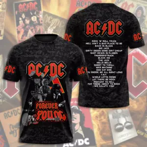 AC-DC POWER UP TOUR 2025 LIMITED EDITION UNISEX 2 sided TSHIRT Rock Band Fan Gift