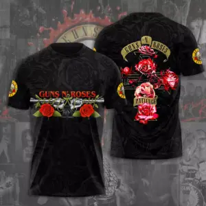 Guns N Roses Tour 2025 3D T-Shirt – Licensed & Limited Rock Band Shirt S-5XL M35