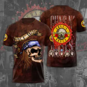 Guns N Roses Tour 2025 3D T-Shirt – Licensed & Limited Rock Band Shirt S-5XL M41