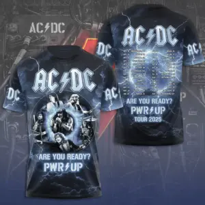 COOL! AC-DC POWER UP TOUR 2025 3D T-SHIRT Rock Band Fan Gift Us Size S-5XL