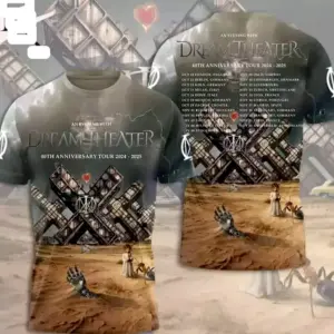 An Evening With Dream Theater 40th Anniversary Tour 2024-2025 3D T shirt Unisex