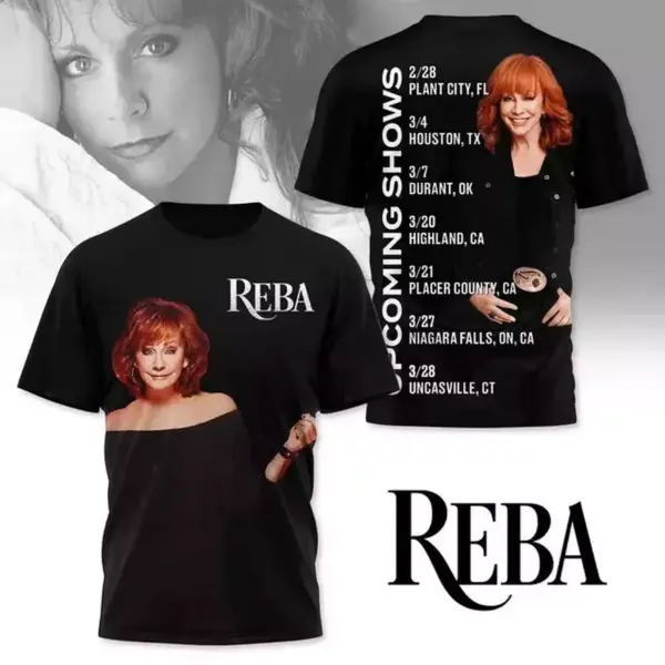 Hot! Reba upcoming shows 2025 tour T-shirt all size Gift Men Women Mom Fan