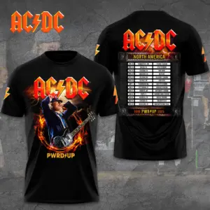AC-DC POWER UP TOUR 2025 LIMITED EDITION UNISEX TSHIRT Gift Rock Band Fan Apparel