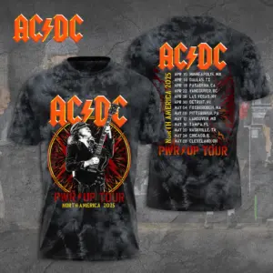 AC-DC POWER UP TOUR 2025 LIMITED EDITION UNISEX TSHIRT Gift Rock Band Fan Apparel