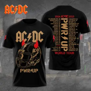 AC-DC POWER UP TOUR 2025 LIMITED EDITION UNISEX TSHIRT Gift Rock Band Fan Apparel