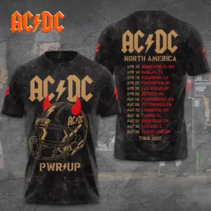 AC-DC POWER UP TOUR 2025 LIMITED EDITION UNISEX TSHIRT Gift Rock Band Fan Apparel
