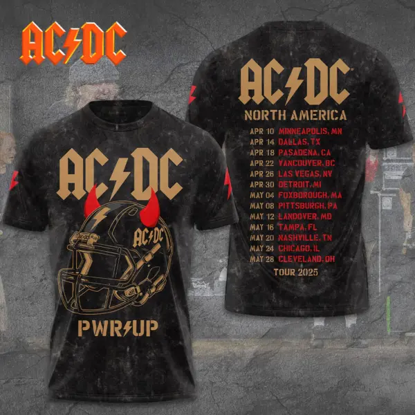 AC-DC POWER UP TOUR 2025 LIMITED EDITION UNISEX TSHIRT Gift Rock Band Fan Apparel