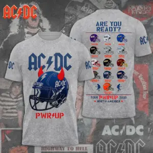 AC-DC POWER UP TOUR 2025 LIMITED EDITION UNISEX TSHIRT Gift Rock Band Fan Apparel