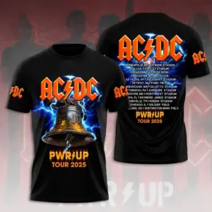 AC-DC POWER UP TOUR 2025 LIMITED EDITION UNISEX TSHIRT Gift Rock Band Fan Apparel