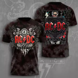 Hot! AC-DC POWER UP TOUR 2025 LIMITED EDITION 2 Sideds T-SHIRT Rock Band Fan Gift