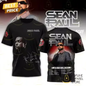 Sean Paul Bring It Tour -April 2025 3D T-Shirt