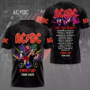 AC-DC POWER UP TOUR 2025 LIMITED EDITION UNISEX TSHIRT Rock Band Fan Apparel Gift