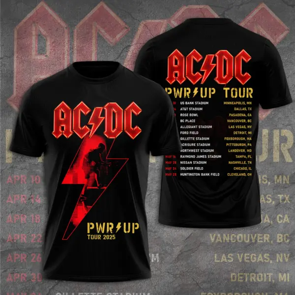AC-DC POWER UP TOUR 2025 LIMITED EDITION UNISEX TSHIRT Rock Band Fan Apparel Gift