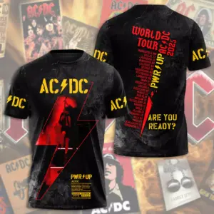 AC-DC POWER UP TOUR 2025 LIMITED EDITION UNISEX TSHIRT Gift Rock Band Fan Apparel