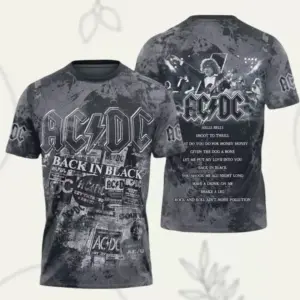 AC-DC Power Up 2025 Pwr Up Tour Two Sided Rock Band 3D T - Shirt Unisex
