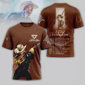 Cody Johnsonn Tour 2025 Signature 3D T-Shirt