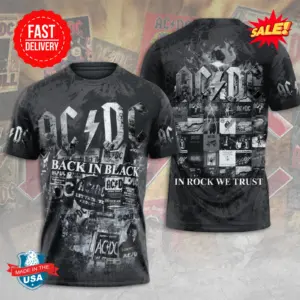 AC-DC Power Up Tour 2025 3D Shirt – Rock Band Concert Tee for Music Fans