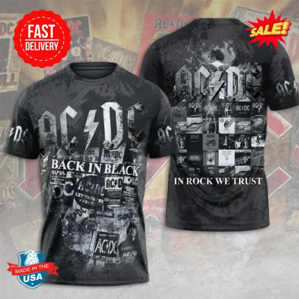 AC-DC Power Up Tour 2025 3D Shirt – Rock Band Concert Tee for Music Fans