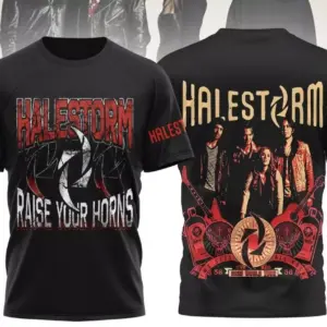 Halestorm – Raise Your Horns 2025 World Tour 3D T-Shirt