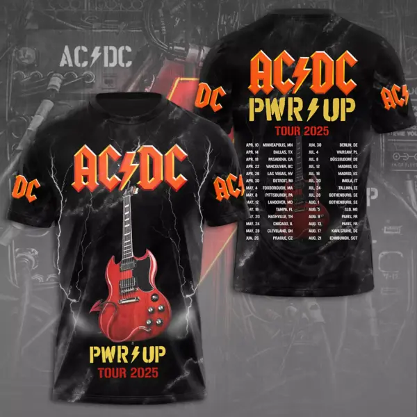 AC-DC POWER UP TOUR 2025 LIMITED EDITION UNISEX TSHIRT Rock Band Fan Apparel Gift