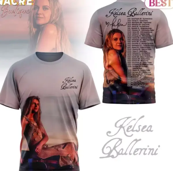 Kelsea Ballerini 2025 Tour 3D T-Shirt Gift For Fan