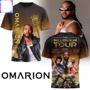 Omarion The Millennium Tour 2025 3D T-Shirt Gift For Fan
