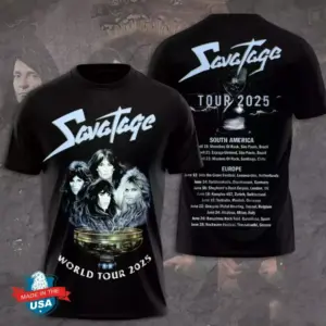 Savatage World Tour 2025 AOP 3D T-shirt