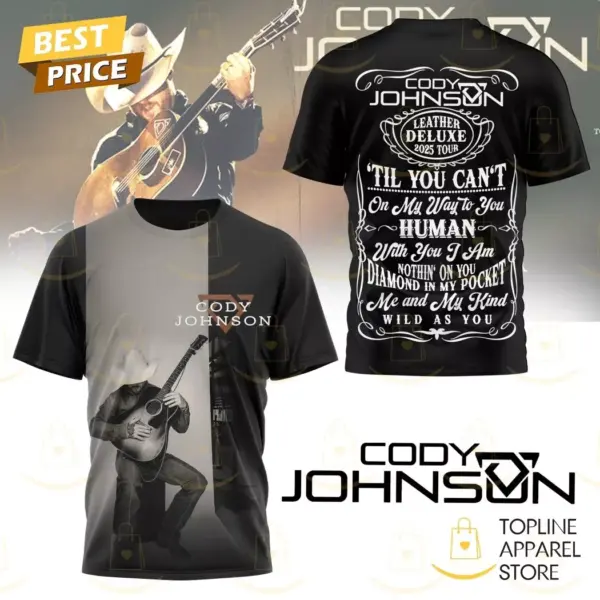 Cody Johnsonn Leather Deluxe Tour 2025 3D T-Shirt
