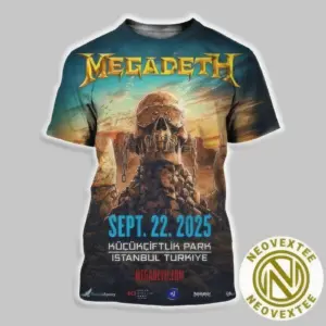 Megadeth 3D T Shirt Music Tour 2025 Shirt Music Band Fan Tee