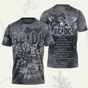 AC-DC Power Up 2025 3D Pwr Up Tour  Music Lover T - Shirt Rock Music Unisex