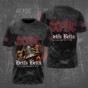 New sale!!! 2025 AC-DC Pwr Up World Tour 2 Sided Shirt, Rock Band AC-DC 3D Apparel