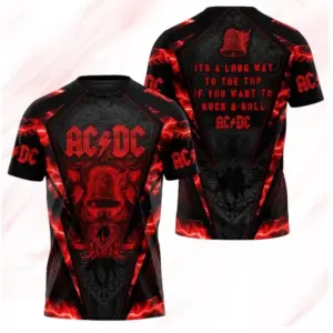 AC-DC Band Tour 2025 Shirt, Music Lover Shirt For Men,  3D shirt
