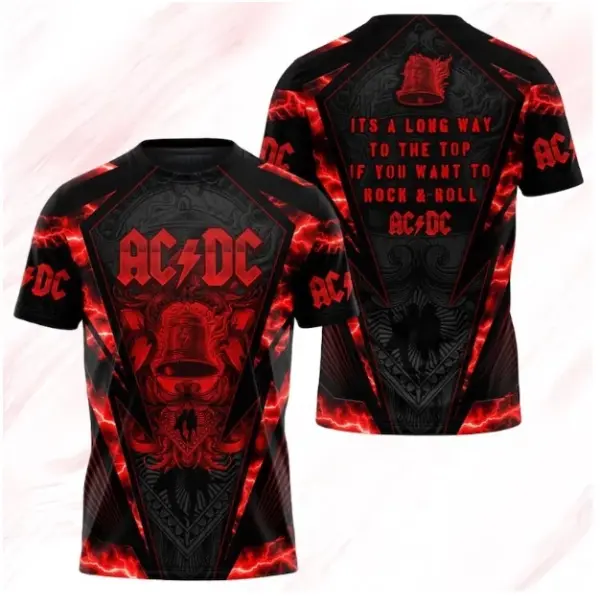AC-DC Band Tour 2025 Shirt, Music Lover Shirt For Men,  3D shirt